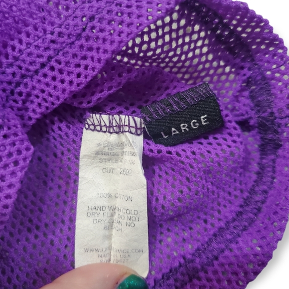 Lip Service Large Purple Mesh Tank Top - Picture 6 of 14